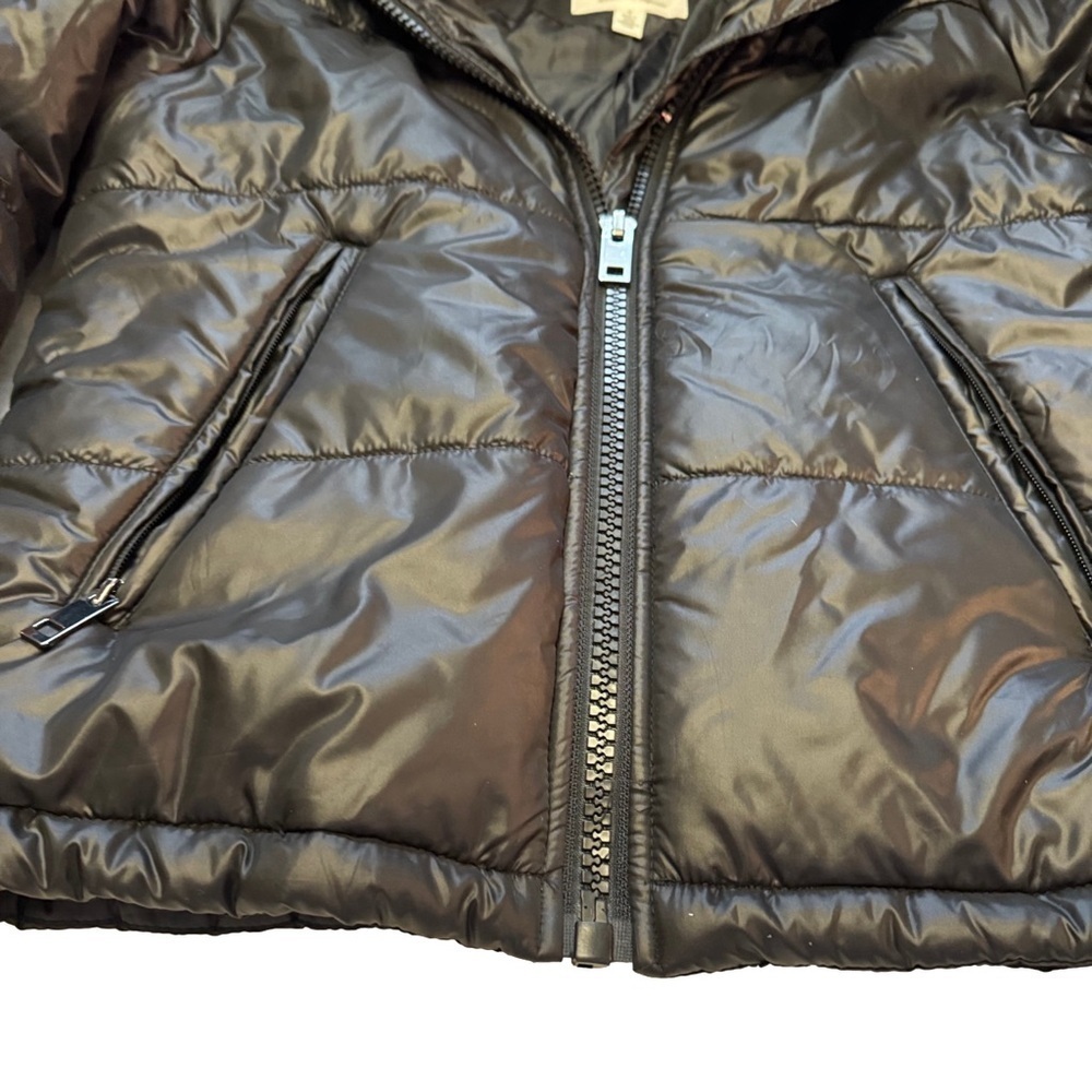Marilyn & Me Black Puffer Jacket Size S Cropped adjustable cords at waist NEW - Picture 8 of 16